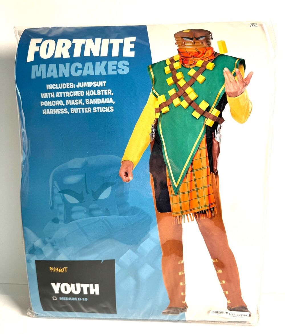 Fortnite Mancakes Youth Costume - Picture 1 of 7